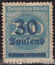 Germany 1923 Numbers 30th - 200M Blue Scott 249